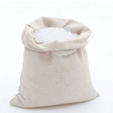 10个装麻布束口袋，礼品袋，适用于节日、派对、婚礼、生日等场合，可装珠宝、化妆品、耳机、充电宝等，也可作家居收纳袋使用，多种尺寸可选 - 白色 - 查看 5