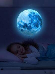 1 套 1049 颗在黑暗中发光的星星用于天花板发光空间和月亮贴花、太空贴纸、儿童墙壁装饰，非常适合男孩和女孩的日托卧室、客厅、婴儿淋浴和婴儿房装饰