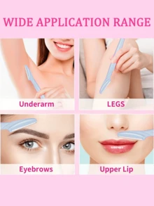 30/12/6/3/1 Set Blue Eyebrow Razor Kit, Eyebrow Trimmer And Razor, Callus Remover And Body Hair Removal Tool, Face And Eyebrow Razor Set With Long Handle Blades And Precision Guard, Women Grooming Tools, Suitable For Daily Use Or Travel, Makeup, Affordable Price, Room Decor, Vanity, Travel, Bedroom, Makeup Accessories, Eyebrow Razor, Affordable Price, Christmas Gift, Cosmetics, Makeup Tools, Cheap Goods, Gift, Women Gift, Christmas Gift