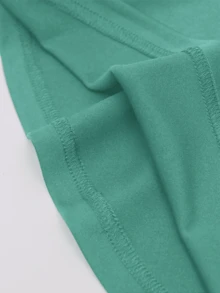 女士办公室通勤美人鱼铅笔裙，高腰及膝修身涤纶混纺弹力裙，适合所有季节