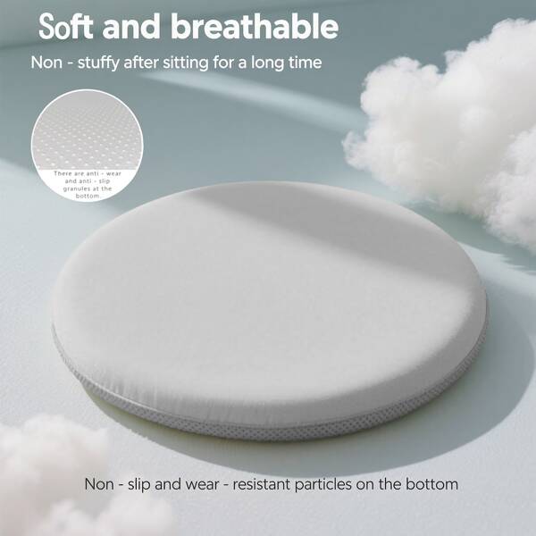 1pc Chair Cushion, Seat Cushion, Outdoor Cushion, Beach Seat Cushion, Garden Cushion, Dining Chair Seat Pad, Seat Cushion & Butt Cushion – Essential For Long Sitting In Summer, Breathable And Anti-Sweat, Durable And Non-Slip. Cushion With Filling; Suitable For Bedrooms, Gardens, Sofas, Hanging Chairs, Offices And Dining Occasions; Available In Grey, Black, Blue And Khaki.