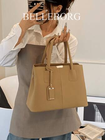 Bolso tote grande de estilo vintage para mujer