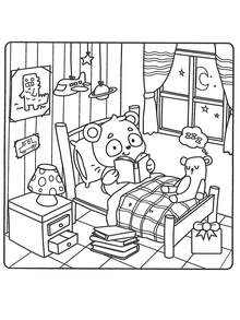 1本 COZY FRIENDS 舒適塗色書 [可愛] 兒童塗鴉繪畫書，以可愛生物為主題的繪畫書，蒙特梭利繪畫玩具，創意禮物，易於塗色，附線條，植物主題塗色書，適合成人 - 彩色 - 查看 6