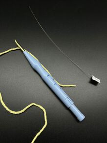 Adjustable Embroidery Awl - Pink & Blue, Easy To Use, Durable Plastic Craft Tool For Creating Intricate Patterns - Multicolor - View 3