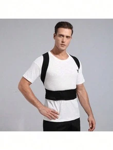 1pc New Grey Posture Corrector For Girls, Suitable For Indoor And Outdoor Use, Female Posture Correcting Belt For Hunchback Correction, Shoulder-Opening, Beautiful Back Shaping And Figure Sculpting&Adjustable, Breathable Orthopedic Brace - Seamless Upper Back, Spine, Neck & Shoulder Support - Ideal For Daily Wear, Clavicle Stabilization - Promotes Healthy Posture, Prevents Slouching Gym Accessories Lumbar Girdles Exercise Waist Belt Suitable For Workout Home Sports And Walk