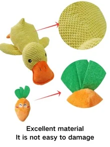 1 Piece Of Plush Smiling Face Carrot Toy, Suitable For Cats And Dogs, Debore, Tooth Cleaning, Pet Sound Toy, Cute Cartoon Carrot Shape, Soft And Interesting, Clean Teeth, Can Be Washed, Not Afraid Of Dirty, Excellent Material, Strong And Durable, Suitable For Daily Use Of Cats And Dogs Of All Sizes