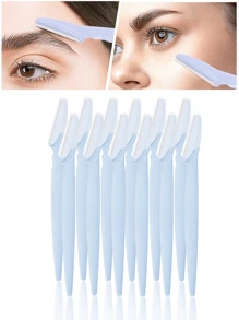 30/12/6/3/1 Set Blue Eyebrow Razor Kit, Eyebrow Trimmer And Razor, Callus Remover And Body Hair Removal Tool, Face And Eyebrow Razor Set With Long Handle Blades And Precision Guard, Women Grooming Tools, Suitable For Daily Use Or Travel, Makeup, Affordable Price, Room Decor, Vanity, Travel, Bedroom, Makeup Accessories, Eyebrow Razor, Affordable Price, Christmas Gift, Cosmetics, Makeup Tools, Cheap Goods, Gift, Women Gift, Christmas Gift