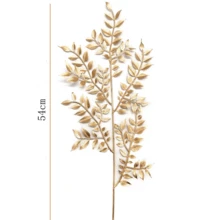 1/3/6PCS Artificial 54cm Plants With Golden Melon Seed-Shaped Plants,Fake Leaf With Eucalyptus For Wall,Living Room,Bedroom,Wedding,Party Decor,Desk Stuffing.Home,Desk Decor,Kitchen,Wedding,Table,Centerpieces,Office,Garden,Outdoor,House,Patio Decor,Spring, Summer, Autumn And Winter Decoration - Gold - View 3