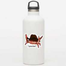 1 件 Yeeclaw 贴纸，可爱牛仔螃蟹表情包防水乙烯基贴花，适用于笔记本电脑、水瓶、笔记本、滑板、手机、美观有趣的西部动物，适用于学校用品，返校 - 彩色 - 查看 7