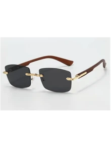 2pcs/Set Men's Square Fashionable Transparent Eyeglasses, Suitable For Daily Wear And All Seasons, Can Be Fitted With Prescription Lenses - Multicolor - View 16