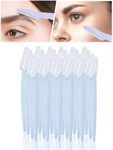 30/12/6/3/1 Set Blue Eyebrow Razor Kit, Eyebrow Trimmer And Razor, Callus Remover And Body Hair Removal Tool, Face And Eyebrow Razor Set With Long Handle Blades And Precision Guard, Women Grooming Tools, Suitable For Daily Use Or Travel, Makeup, Affordable Price, Room Decor, Vanity, Travel, Bedroom, Makeup Accessories, Eyebrow Razor, Affordable Price, Christmas Gift, Cosmetics, Makeup Tools, Cheap Goods, Gift, Women Gift, Christmas Gift