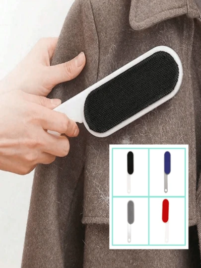 1pc Double-Sided Static Electricity Clothes Lint Brush, Lint Roller, Dust Brush, Wool Coat Defuzzer