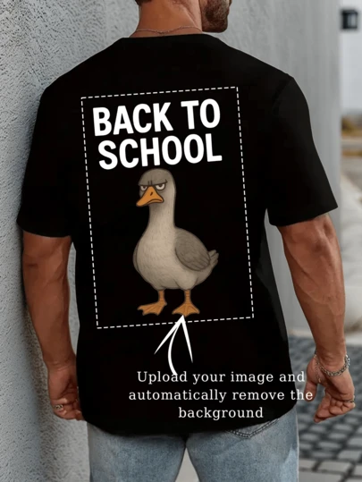 Maglietta personalizzata con foto/logo per uomo. Aggiungi la tua foto/logo. Maglietta personalizzata per fidanzata/fidanzato/gruppo. Foto di famiglia/selfie/animali domestici/amici/partner/fidanzata. Regalo, logo per coppie, ritorno a scuola, compleanno e festa