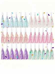 6pcs Iridescent Bubble Blowing Dragon Party Atmosphere Horns, Suitable For Bachelor Party, Wedding, Birthday, Graduation Party And Other Events, Party Atmosphere Creator, Party Supplies Set - Multicolor - View 2