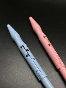 Adjustable Embroidery Awl - Pink & Blue, Easy To Use, Durable Plastic Craft Tool For Creating Intricate Patterns - Multicolor - View 2