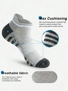 1/6 双男士时尚运动袜，柔软舒适，适合日常穿着，四季皆宜 - 黑與白 - 查看 2