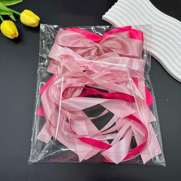 12/24/32 قطعة ديكور حائط بشكل فيونكة وردية، إكليل فيونكة مناسب لحفلات عيد الميلاد، حفلات استحمام العروس، حفلات عزوبية، وحفلات الكشف عن نوع الجنين - وردي - مشاهدة 8