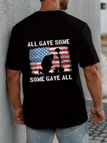 Customization Men's Personalized Picture T-Shirt. Add Your Photo/Logo .Custom Girlfriend/Boyfriend /Group Shirt.Family Photo/Selfie/Pet Photo/Friend Photo/Lover Photo/Girlfriend Photo/Gifts/Logo For Couples,Back To School, Birthday Present And Party - Black - View 2