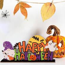 Happy Halloween Desktop Decoration Gnome Ghost Halloween Decoration Ornaments Suitable For Holiday Decoration Halloween Party Desktop Decoration Ornaments Home Decor Fall Decor Room Decor - Multicolor - View 4