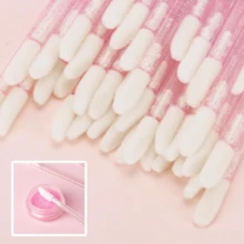70 brochas para extensión de pestañas, 50 barras de labios desechables, brochas rosas para cejas y máscaras, kits de extensión de pestañas y maquillaje