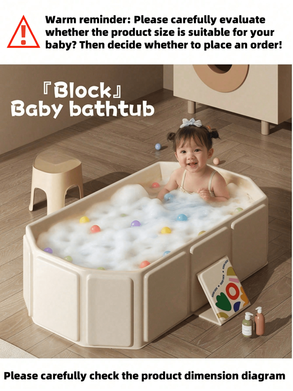 1pc Baby Bathtub, 0-1 Years Old Foldable Infant Tub, Newborn Integrated Bathing Basin (Excluding Bathing Toys)