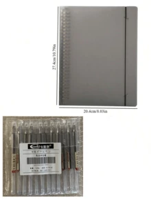 可拆卸 A4/A5 活页夹封面、学生活页笔记本、办公用品、返校用品、学校用品 - 綁帶款活頁夾 - 查看 14