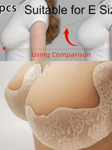 2pcs New Sports Invisible Breast Petals, Prevent Sagging Support Comfortable, Suitable For Sports Wear - Multicolor - View 1