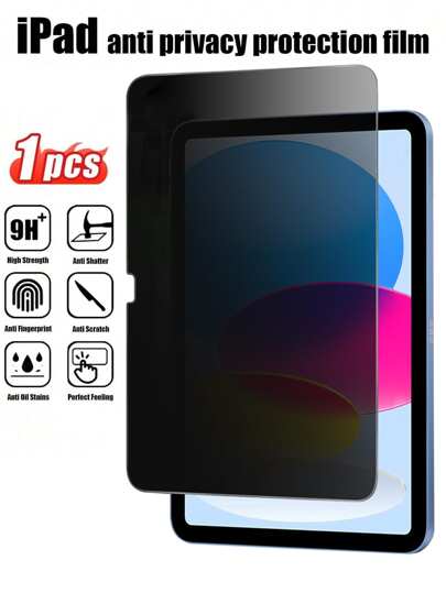 قطعة واحدة من الزجاج المقسى المانع للتجسس ، حامي الخصوصية للآيباد الجيل التاسع (10.2 بوصة)/الآيباد الجيل العاشر (10.9 بوصة) 2022/الآيباد إير (11 بوصة) 2024/الآيباد إير (13 بوصة) 2024/الآيباد برو (11 بوصة) 2024/الآيباد برو (13 بوصة) 2024/الآيباد ميني 2024/الآيباد إير 13 2025 (ام3)/الآيباد 2025 (الآيباد أ16)/الآيباد إير 11 2025 (ام3)، سلس ورقيق