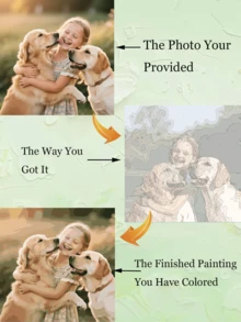 一套定制的自己上色的办公室装饰画，记录生活中的美好瞬间，学校用品，回到学校 - No Frame - 查看 2