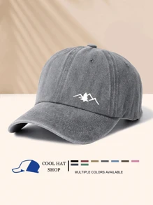 Washede Baseballkappe mit Berg- und Baumdesign, geeignet für Outdoor-Sport, Camping, Wandern, Reisen, modisch, minimalistisch, lässig, vielseitig, für den täglichen Gebrauch, Roadtrip