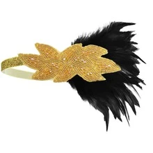 1 pezzo Fascia per capelli vintage da donna stile anni '20 Charleston Flapper, accessorio per mascherata/festa serale - Multicolore - Visualizzare 3