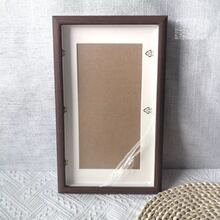 简约木质长方形创意立体桌上木质相框字画名言复古相框