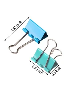 Mixed Color Long Tail Clip Folder, Binder Clips 0.98 Inch, Small Paper Clamps, Assorted Color Mini Clips For Office Supplies, Home, School And Business, Back To School Season