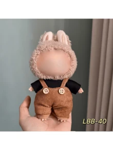 17厘米毛绒玩偶服装套装（仅衣服）适合第一代和第二代ForLABUBU毛绒玩偶，坐姿派对服装，（不含鞋子）