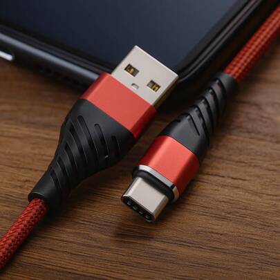 Cabo Carregador Rápido 2 Metros Reforçado USB para USB-C Tipo C