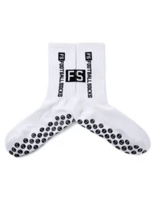 1/3/6 Pairs Men & Unisex Football/Soccer Mid-Calf Socks, Slip-Resistant, Durable, Comfortable Sports Socks For Daily Training, Fall Socks - Black and White - View 6