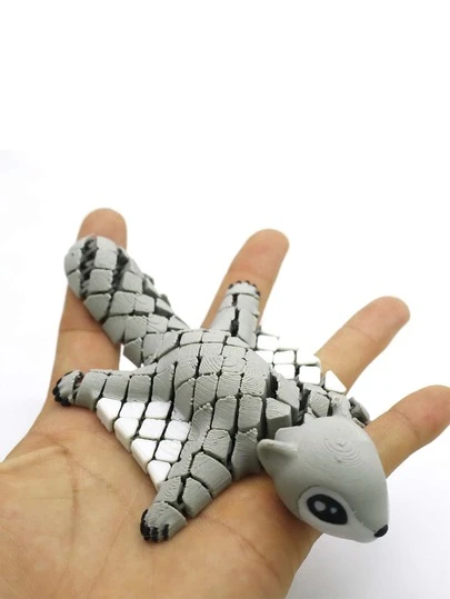 1 đồ chơi giải tỏa căng thẳng hình sóc bay 3D siêu giảm áp - Cấu trúc chuyển màu nhiều màu, thích hợp làm quà tặng Halloween và Giáng sinh