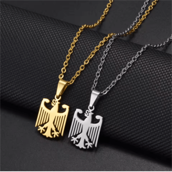 German Eagle Pendant Neckalces Stainless Steel Germany Jewelry For Women Girls Gifts For Mom And Daughter