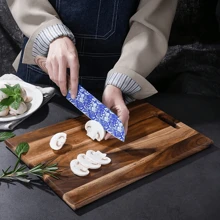 1pc Premium Wooden Cutting Board, Suitable For Meat, Cheese, Bread, Vegetables And Fruits, An Ideal Kitchen Gadget, Great Gift For Father's Day, Mother's Day, Wedding Season And Birthday Parties