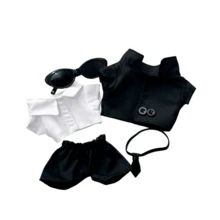 6pcs Black Suit Set Heartbeat Macaron Series Is Used For Games And Showcasing Creative Youth Toy Clothing, Making It A Gentleman Like You. - Multicolor - View 6