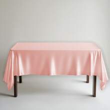 1pc Multi-Color & Size Sateen Tablecloth, Satin Table Decor Fabric For Wedding Party, Banquet, Restaurant, Home, Christmas, Birthday, Hotel Events