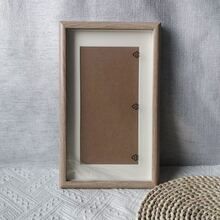 简约木质长方形创意立体桌上木质相框字画名言复古相框