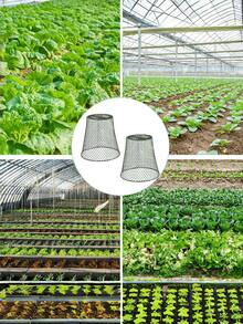 1 peça de gaiola de arame para plantas, protetor de plantas de jardim de metal resistente para afastar coelhos, galinhas, esquilos, pássaros e outras pragas, gaiola para lixeira