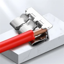 80pcs/40pcs/30pcs/20pcs Electrical Quick Connectors, Lever Wire Nut Connector Terminal Combo Kit, DIY Wire Connectors (28-12 AWG), 2/3/4/5 Port Push-In Electrical Connecting Terminals, Plug-In Terminal Blocks, Mini Quick Wire Connectors, Cable Lugs, 0.4-4.0mm - Orange - View 7