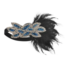 1 pezzo Fascia per capelli vintage da donna stile anni '20 Charleston Flapper, accessorio per mascherata/festa serale - Multicolore - Visualizzare 7