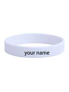 Personalized Printed Silicone Wristbands - Custom Text Bracelets For Weddings, Parties, Events, Sports And Causes, Custom Silicone Wristbands For Causes, Events, Fundraisers, Advocacy, Support Adult Pride Rubber Wristbands,Art Activities For Children - Multicolor - View 10
