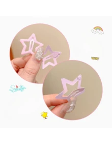 20 szt./30 szt./50 szt. Y2K dziewczęce mieszane kolory w kształcie gwiazdy 3 cm spinki do włosów, minimalistyczne modne pięcioramienne akcesoria do włosów w kształcie gwiazdy odpowiednie do codziennego życia, szkoły i zajęć na świeżym powietrzu