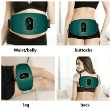 腹部按摩器，振动减肥机，便携式腹部和腿部健身器材，USB 充电，3 种强度和模式，理想的节日礼物，250mAh。 - 彩色 - 查看 10