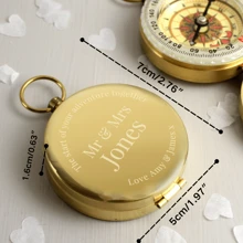 Customized Engraved Brass Compass, Personalized Work Compass, Suitable Gifts For Men, Husbands, Boyfriends - Unique Anniversary, Birthday, Wedding, Graduation Gift Ideas, Multifunctional, Durable, Golden, Fashionable, Colorful, Retro, Unisex, Minimalist, Casual, Customized