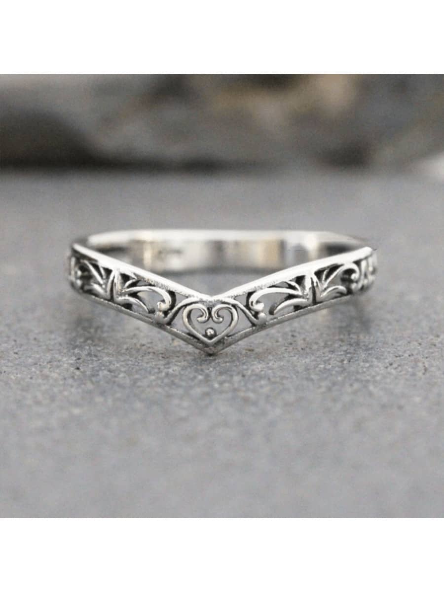 1 pezzo Anello decorativo vintage ed elegante a forma di V per il pollice, impilabile, adatto per matrimoni, feste, vacanze e uso quotidiano casual. #Outfit e ispirazione per il pre-autunno e l'inizio dell'autunno.